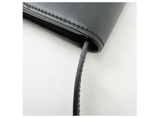 GUCCI Borsa a spalla e tracolla in pelle Interlocking G Nera 369664 - vista 7