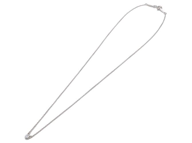 Tiffany & Co By The Yard 1P Diamond Necklace SV925 Silver - view 3