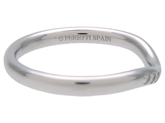 Tiffany & Co Curved Band 9P Diamantring Platin PT950 US4.5 EU48 - Ansicht 4