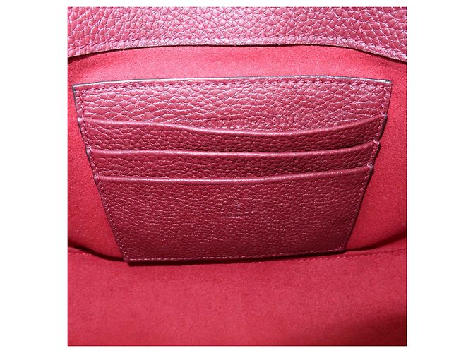 Borsa a Tracolla GUCCI Sherry GG Canvas Leather Bordeaux 802100 - vista 12