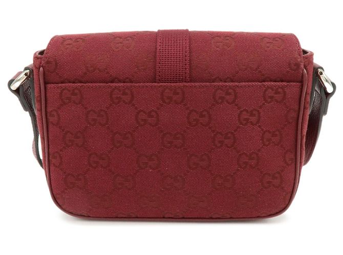 Borsa a Tracolla GUCCI Sherry GG Canvas Leather Bordeaux 802100 - vista 2