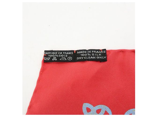 Hermès HERMES Carre 42/20 Set aus 2 Seidentüchern 100% QUADRIGE Rot Blau - Ansicht 10