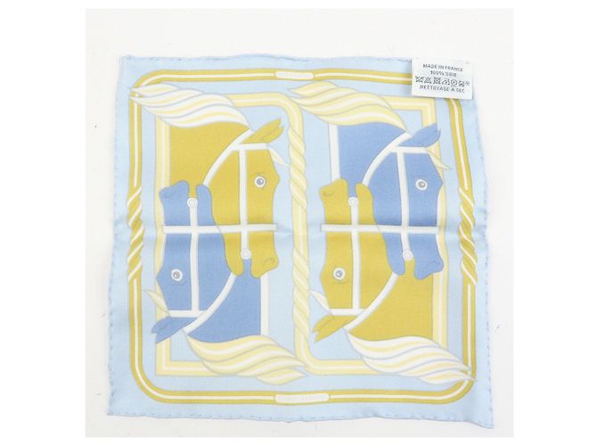 Hermès HERMES Carre 42/20 Set aus 2 Seidentüchern 100% QUADRIGE Rot Blau - Ansicht 12