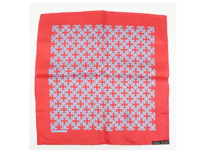 Hermès HERMES Carre 42/20 Set aus 2 Seidentüchern 100% QUADRIGE Rot Blau - Ansicht 3