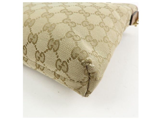 Borsa a tracolla GUCCI GG Canvas Leather Beige Pink 388924 - vista 12
