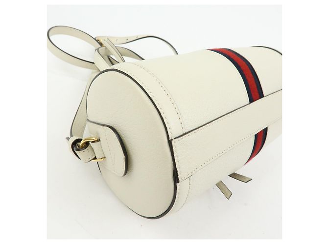 GUCCI Ophidia Sherry Sac à main et épaule 2Way en cuir Blanc 602577 - vue 10