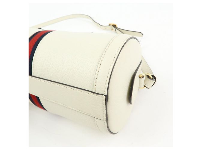 GUCCI Ophidia Sherry Sac à main et épaule 2Way en cuir Blanc 602577 - vue 13