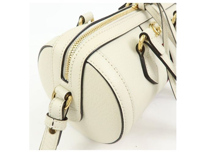 GUCCI Ophidia Sherry Sac à main et épaule 2Way en cuir Blanc 602577 - vue 14