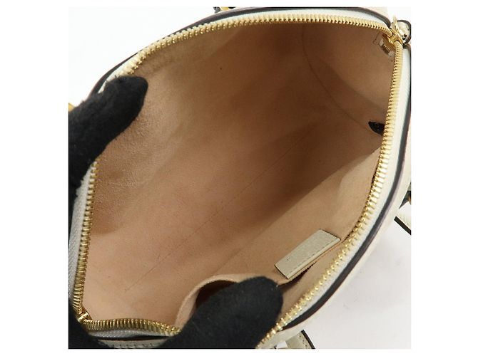 GUCCI Ophidia Sherry Sac à main et épaule 2Way en cuir Blanc 602577 - vue 20
