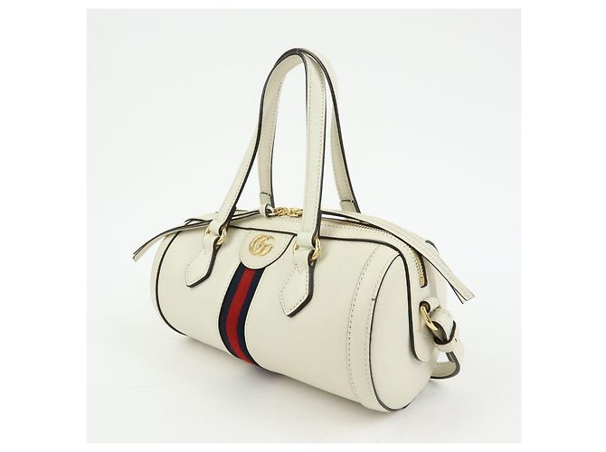 GUCCI Ophidia Sherry Sac à main et épaule 2Way en cuir Blanc 602577 - vue 3