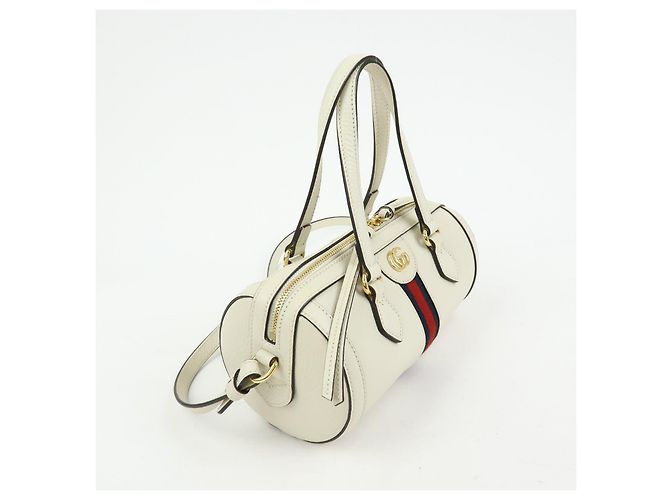 GUCCI Ophidia Sherry Sac à main et épaule 2Way en cuir Blanc 602577 - vue 4