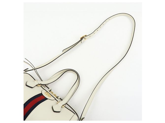 GUCCI Ophidia Sherry Sac à main et épaule 2Way en cuir Blanc 602577 - vue 6