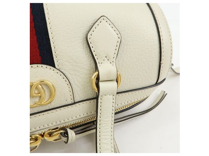 GUCCI Ophidia Sherry Sac à main et épaule 2Way en cuir Blanc 602577 - vue 7