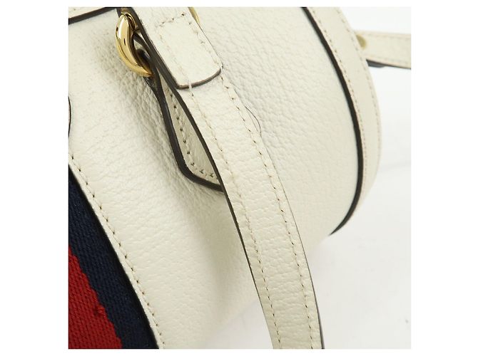 GUCCI Ophidia Sherry Sac à main et épaule 2Way en cuir Blanc 602577 - vue 8