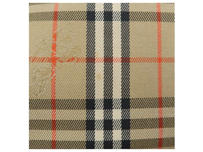 Borsa a spalla BURBERRY in tela e pelle Nova Plaid Beige Black - vista 18