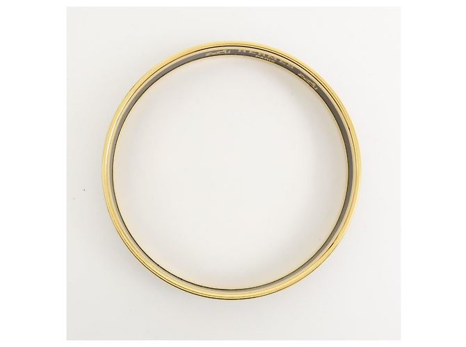 Hermès Bracciale Bangle HERMES Email PM Plated Nero e Oro - vista 5