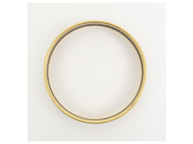 Hermès Bracciale Bangle HERMES Email PM Plated Nero e Oro - vista 6
