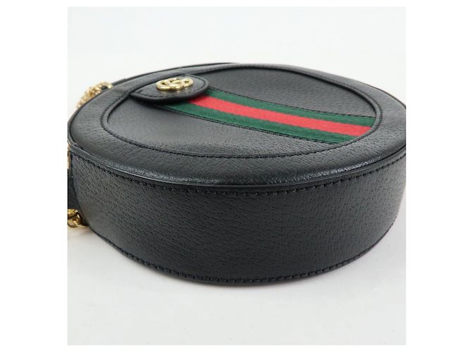 GUCCI Ophidia Sherry Mini Borsa a Tracolla Rotonda con Catena 550618 - vista 10