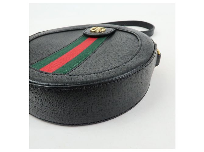 GUCCI Ophidia Sherry Mini Borsa a Tracolla Rotonda con Catena 550618 - vista 11