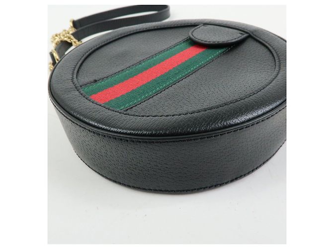GUCCI Ophidia Sherry Mini Borsa a Tracolla Rotonda con Catena 550618 - vista 12