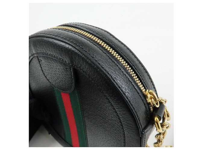 GUCCI Ophidia Sherry Mini Borsa a Tracolla Rotonda con Catena 550618 - vista 16