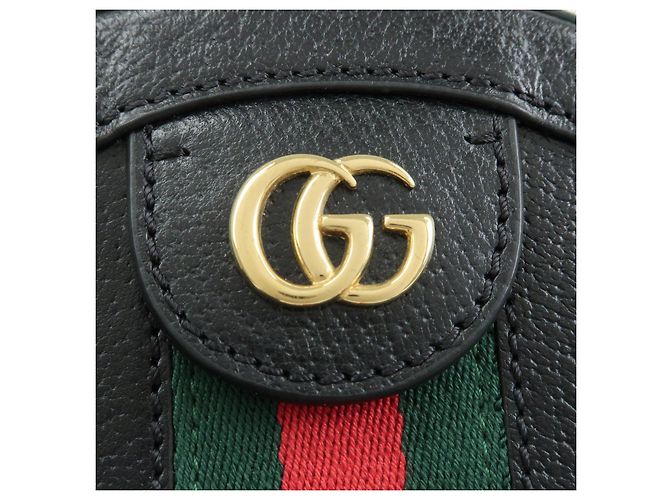 GUCCI Ophidia Sherry Mini Borsa a Tracolla Rotonda con Catena 550618 - vista 19