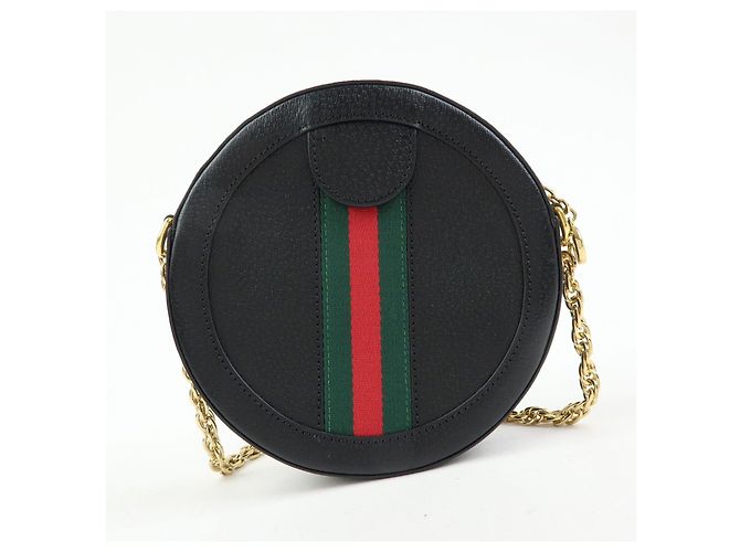GUCCI Ophidia Sherry Mini Borsa a Tracolla Rotonda con Catena 550618 - vista 2