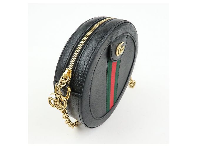 GUCCI Ophidia Sherry Mini Borsa a Tracolla Rotonda con Catena 550618 - vista 4