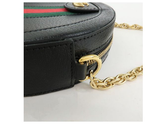 GUCCI Ophidia Sherry Mini Borsa a Tracolla Rotonda con Catena 550618 - vista 8