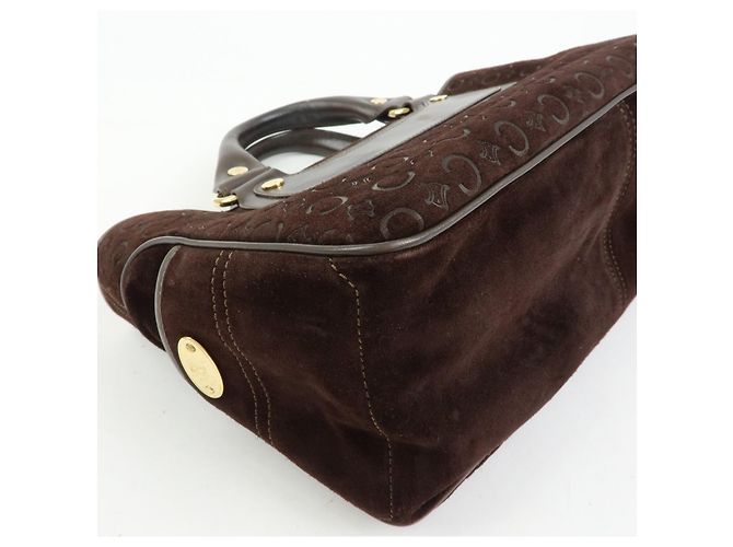 Céline Borsa a mano CELINE C Macadam Suede Leather Boogie Bag Brown - vista 10