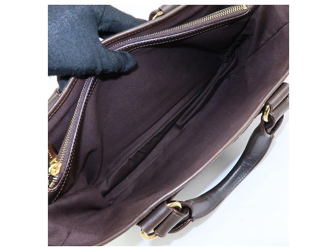 Céline Borsa a mano CELINE C Macadam Suede Leather Boogie Bag Brown - vista 20