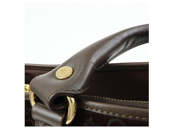 Céline Borsa a mano CELINE C Macadam Suede Leather Boogie Bag Brown - vista 8
