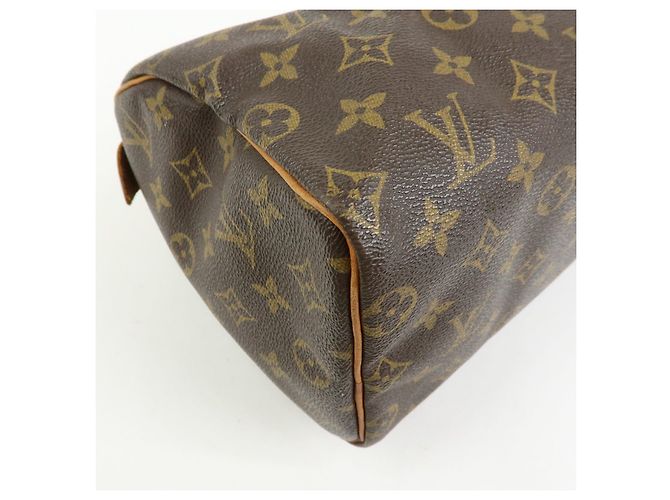 Louis Vuitton Monogram Speedy 25 Boston Bag Hand Bag Brown M41528 - vista 11