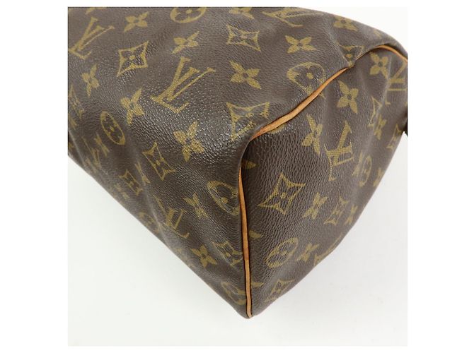Louis Vuitton Monogram Speedy 25 Boston Bag Hand Bag Brown M41528 - vista 12