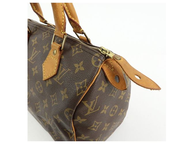 Louis Vuitton Monogram Speedy 25 Boston Bag Hand Bag Brown M41528 - vista 14