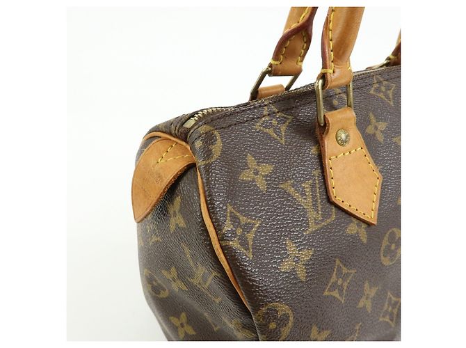 Louis Vuitton Monogram Speedy 25 Boston Bag Hand Bag Brown M41528 - vista 15