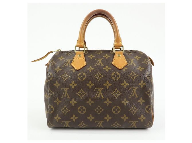 Louis Vuitton Monogram Speedy 25 Boston Bag Hand Bag Brown M41528 - vista 2