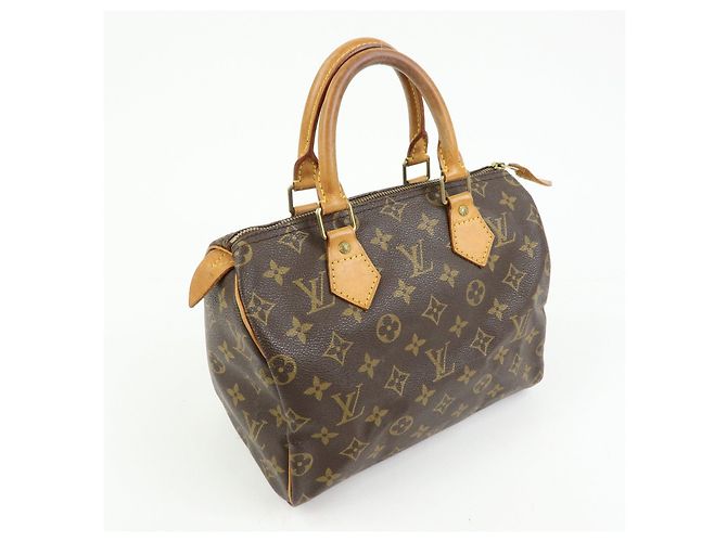Louis Vuitton Monogram Speedy 25 Boston Bag Hand Bag Brown M41528 - vista 4