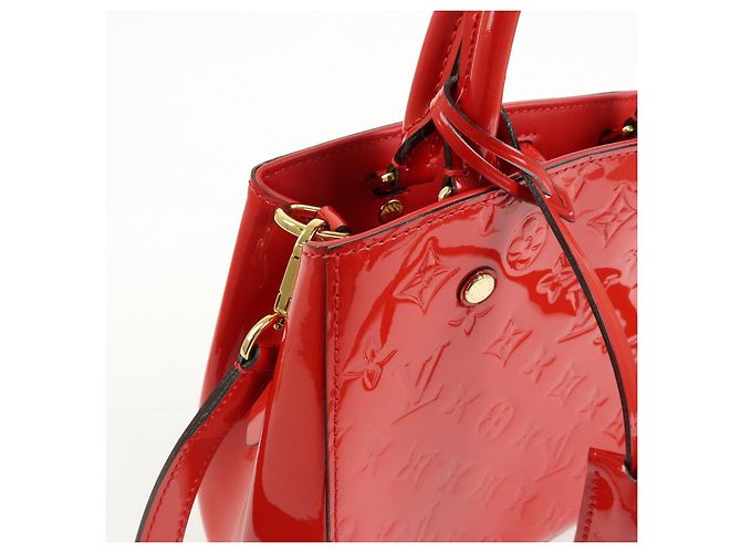 Louis Vuitton Monogram Vernis Montaigne BB 2Way Bag Cerise M50170 - vista 15
