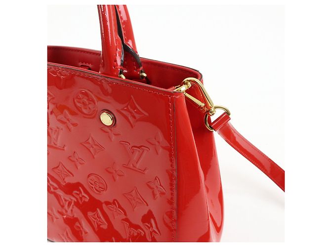 Louis Vuitton Monogram Vernis Montaigne BB 2Way Bag Cerise M50170 - vista 16