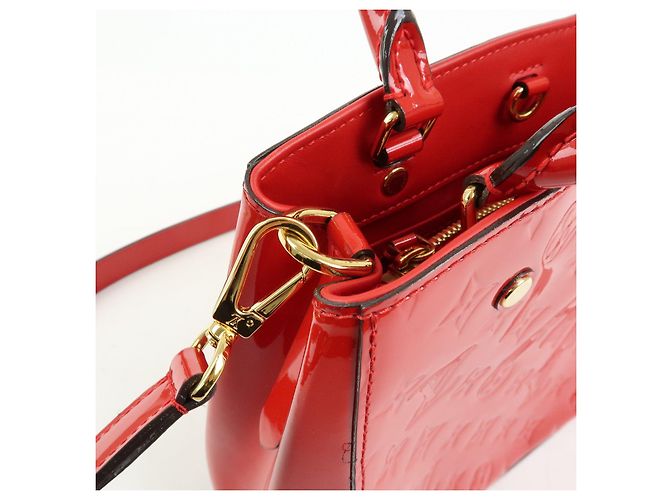 Louis Vuitton Monogram Vernis Montaigne BB 2Way Bag Cerise M50170 - vista 17