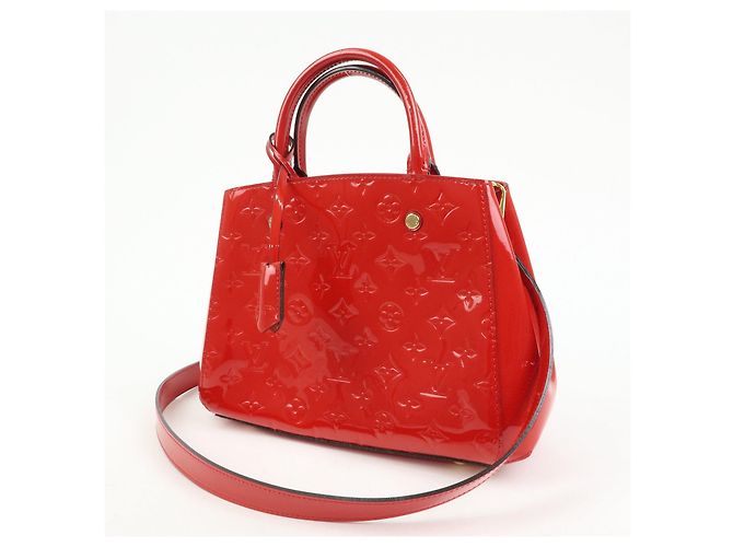Louis Vuitton Monogram Vernis Montaigne BB 2Way Bag Cerise M50170 - vista 3