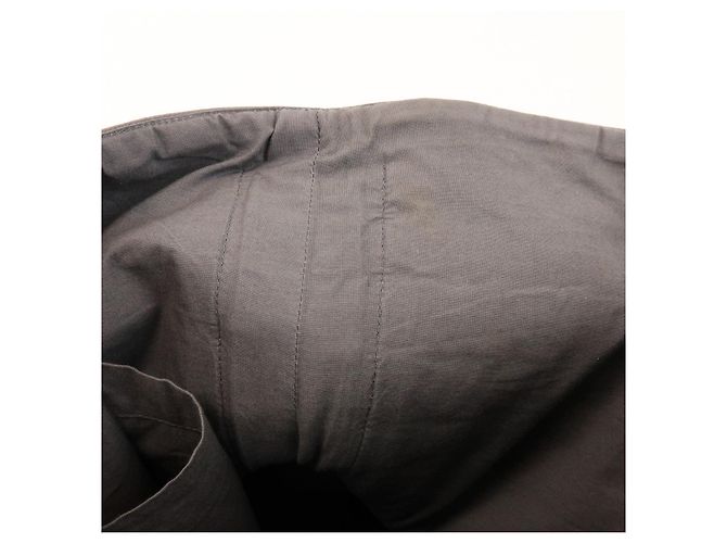 Hermès HERMES Amedaba GM Canvas Leder Shopper Tasche Grau - Ansicht 23