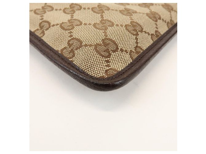Borsa a Tracolla GUCCI GG Canvas Leather Beige Brown 27639 - vista 10