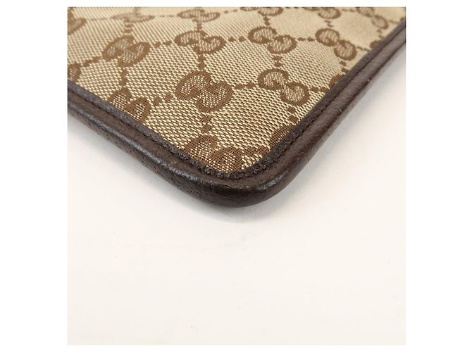 Borsa a Tracolla GUCCI GG Canvas Leather Beige Brown 27639 - vista 11