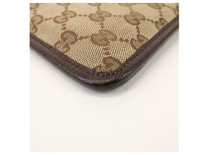 Borsa a Tracolla GUCCI GG Canvas Leather Beige Brown 27639 - vista 12