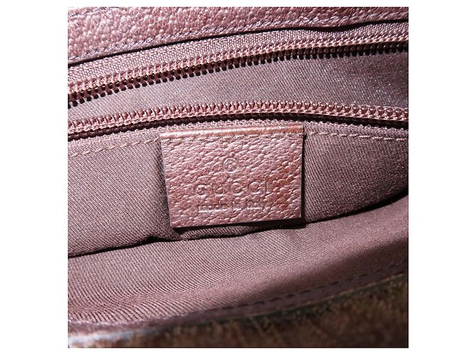 Borsa a Tracolla GUCCI GG Canvas Leather Beige Brown 27639 - vista 23