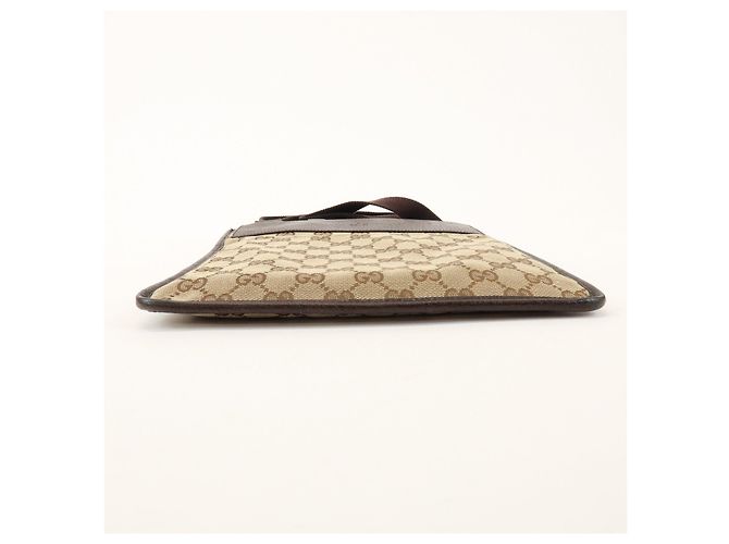 Borsa a Tracolla GUCCI GG Canvas Leather Beige Brown 27639 - vista 5