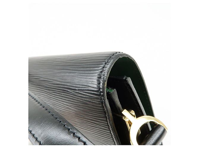 Borsa a tracolla Louis Vuitton Epi Free Run Noir Borneo Green M52414 - vista 16
