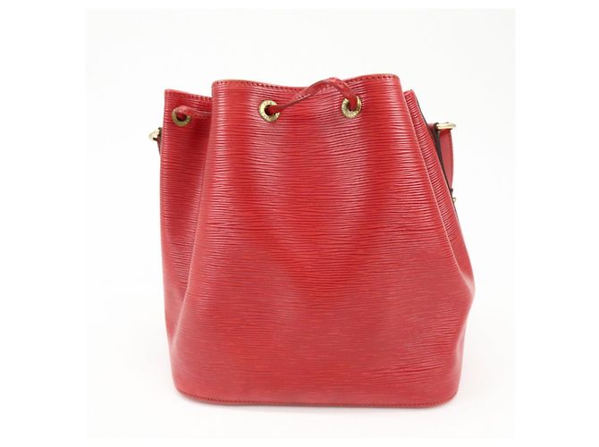Borsa a tracolla Louis Vuitton Epi Petit Noe Castilian Red M44107 - vista 2